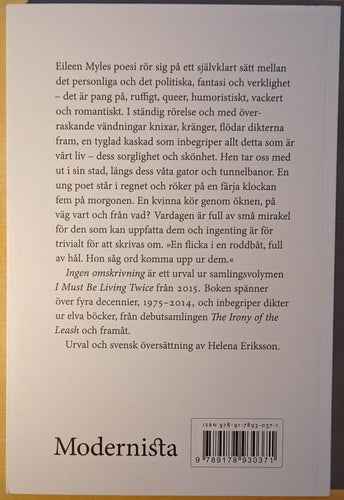 Ingen omskrivning: dikter 1975-2014 / Eileen Myles