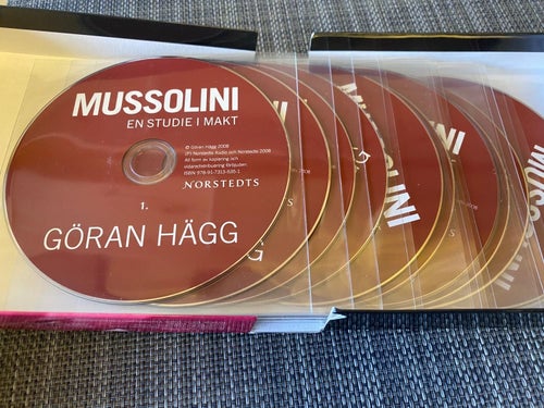 Göran Hägg - Mussolini - En studie i makt - Ljudbok på CD