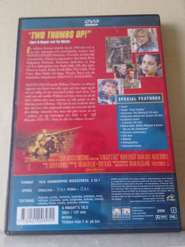 En riddares historia, Dvd