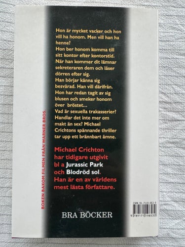 NYSKICK BOKEN "SKAMGREPP" av MICHAEL CRICHTON