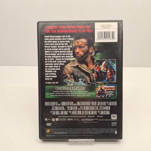 Predator - Schwarzenegger - Region 1, DVD-Film, Ingen Svensk text, Fint skick