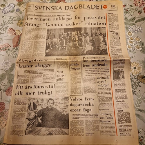 Svenska Dagbladet Lördagen den 12 Januari 1974