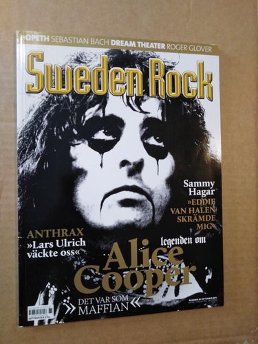 Sweden rock magazine 85 Alice Cooper Arch/Matheos Morbus Chron Craft