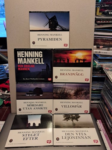 Henning Mankell - 7 Ljudböcker. Mp 3.