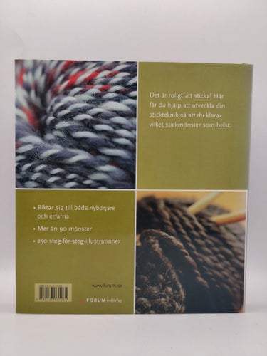 Stickhandboken – garn, stickor, mönster och tekniker.