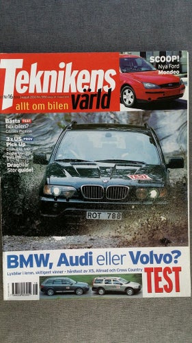 Teknikens Värld 16 2000: Audi Allroad, BMW X5, Volvo V70 XC, Alfa Spider 3,0 V6