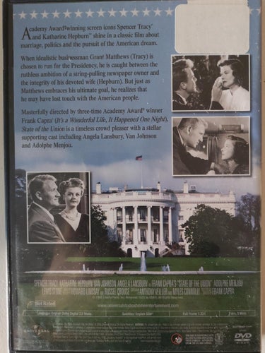 State of the union (1948) Frank Capra med Spencer Tracy och Katharine Hepburn.