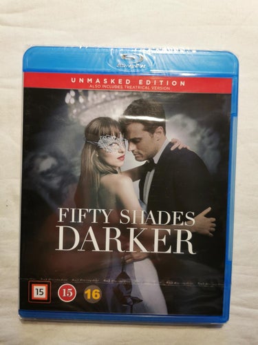 Bluray-film: Fifty shades darker (Unmasked Edition) (NY, INPLASTAD!)