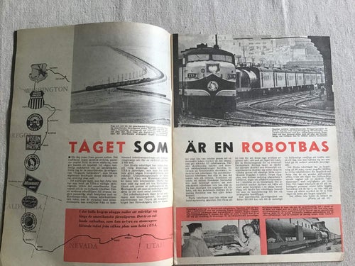 TEKNIK FÖR ALLA NR 26 1960 TÅG ROBOTBAS,BÅTAR,BÅTMOTOR,SPORTFLYG,RENAULT FLORIDR