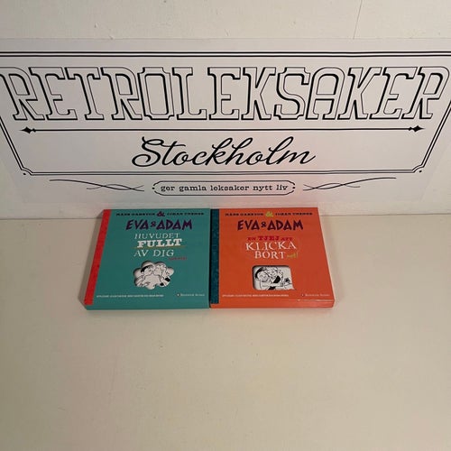 Ljudbok på CD - Eva & Adam x 2. En Tjej att klicka bort NOT + Huvudet fullt