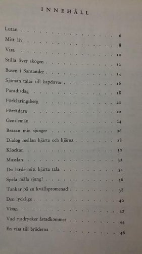 noter Vishäfte Gunnar Turesson 1951 !