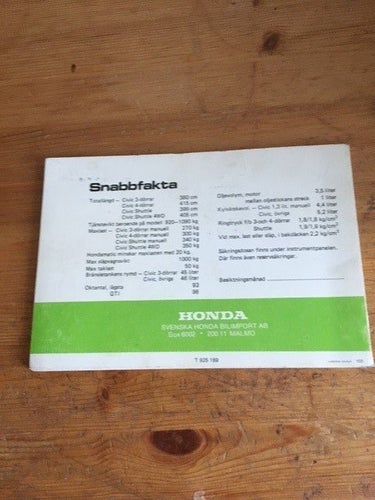 Honda Civic 1986