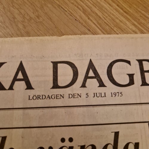 Svenska Dagbladet Lördagen den 5 Juli 1975