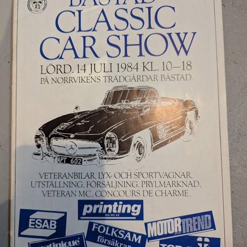 Båstad Classic Car Show 1984 Program