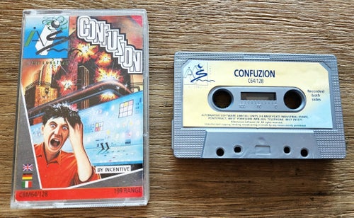 C64: CONFUZION - COMMODORE 64 & C128 - SPEL [Testad] - INCENTIVE SOFTWARE - 1985