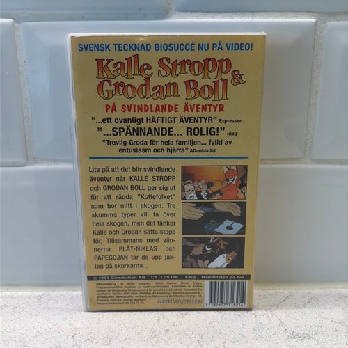 Kalle Stropp & Grodan Boll På Svindlande Äventyr (VHS)