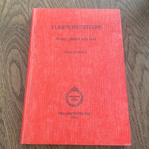 ELASTICITETSTEORI av Hans Strifors, 1983