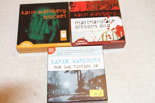 3 LJUDBÖCKER -- KARIN WAHLBERG