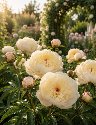 Paeonia ‘Immaculée’ växt