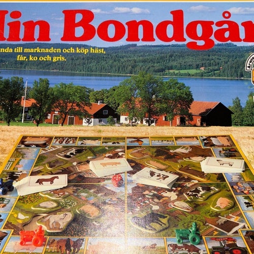 Vem fyller först sin bondgård med djur? MIN BONDGÅRD Ravensburger Retrospel 1985