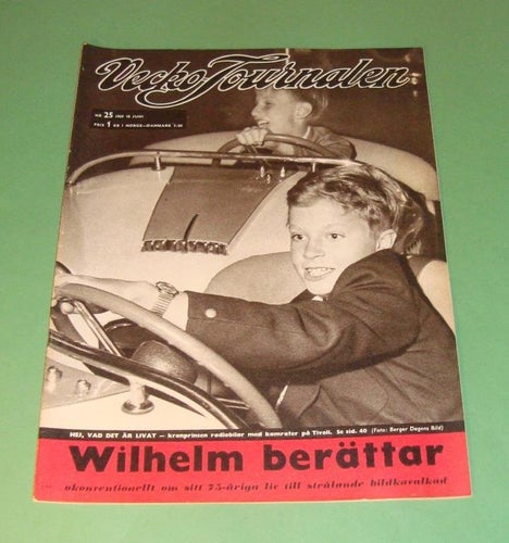 Vecko-Journalen nr 25 1959. Kronprins Carl Gustaf på frams.