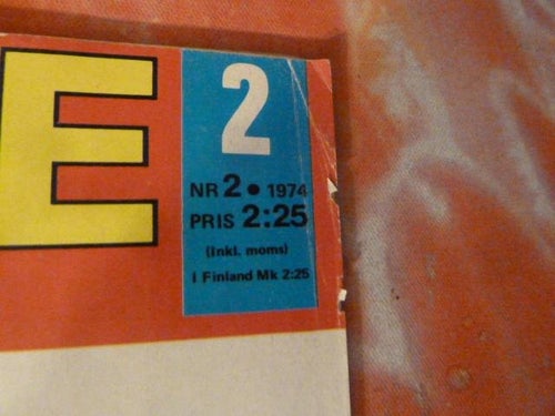 SERIE MAGASINET, NR 2-1974, TIDNING