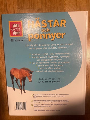 Hästar och Ponnyer, fakta bok för barn