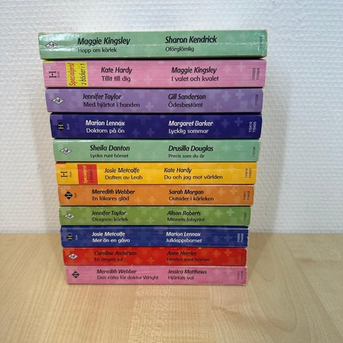 10 st. Harlequin Duett Läkarroman - Bokpaket