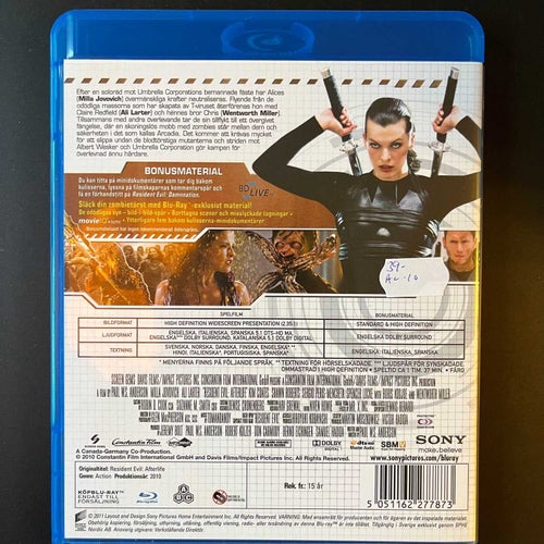 RESIDENT EVIL: AFTERLIFE. MILLA JOVOVICH. BLU-RAY ACTION -10