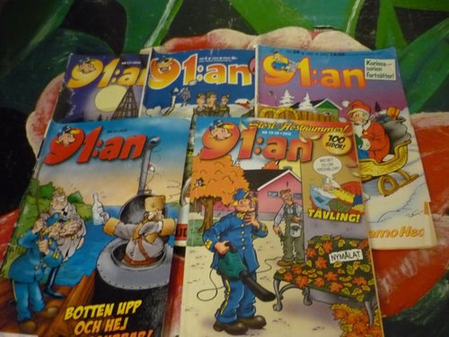TIDNING, 10 STYCKEN 91:AN TIDNINGAR, NR: 17 - 2013, 4 - 1993, 26 - 1990, 12 - 20