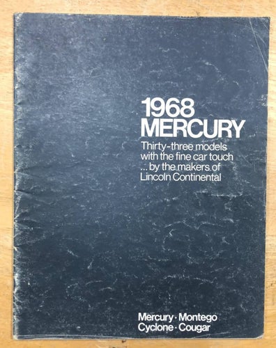 Försäljningsbroschyr Mercury 1968