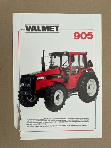Försäljningsblad Traktor Valmet 905 - 4