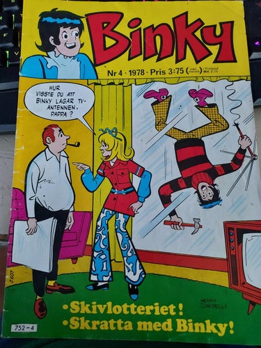 serier nr 4 1978 BINKY 17,5x25 cm !