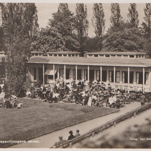 Vykort Malmö Margarethepaviljongen annex. Myclet Folk Obeg