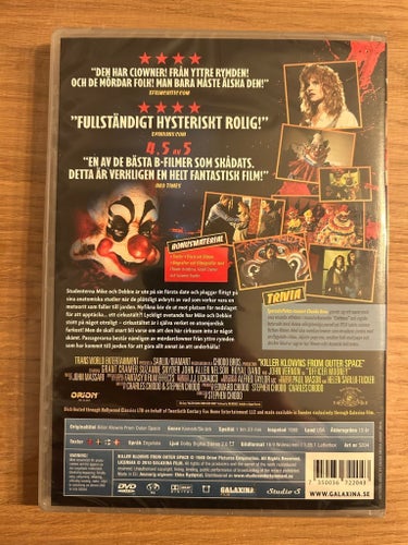 Killer Klowns From Outer Space DVD