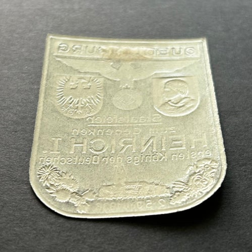 Nazi Tyskland - sällsynt patriotisk vignette ’Staatsfeier Heinrich I 1936’