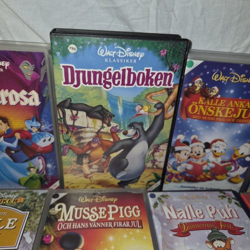 12 Walt Disney VHS-filmer