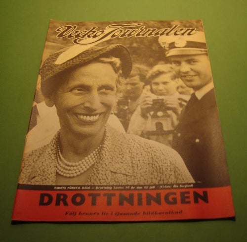 Vecko-Journalen nr 27 1959. Drottning Louise på framsidan.