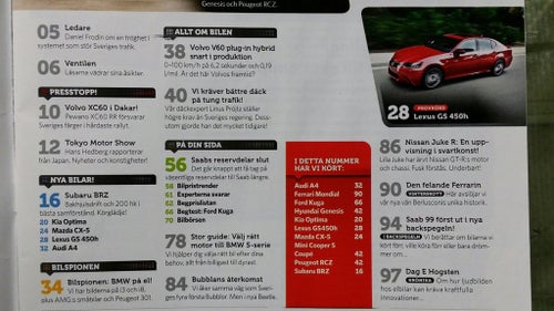 Teknikens Värld 1 2012: Mazda CX-5 2,2 D, Kia Optima 1,7 CRDI, beg Ford Kuga