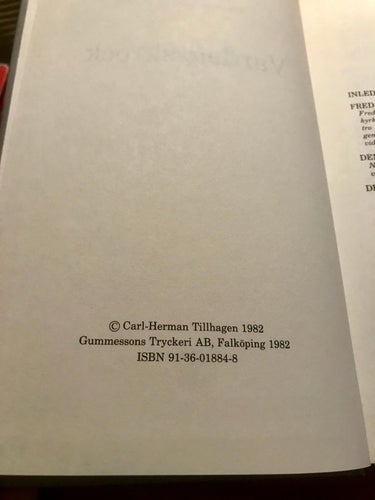VARDAGSSKROCK Carl Herman Tillhagen 1982