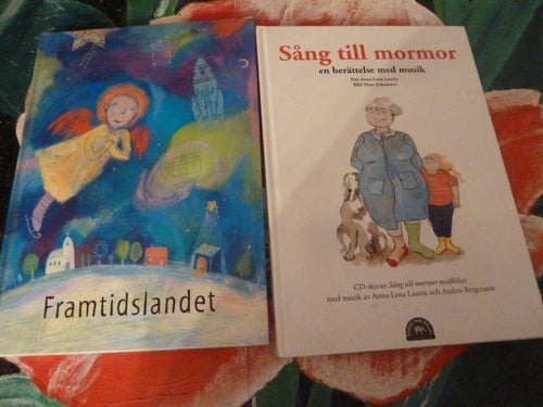 BOK, 7 STYCKEN BARNBÖCKER, FRAMTIDSLANDET, SÅNG TILL MORMOR, MM