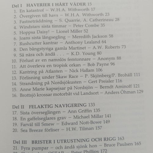 Totalhaveri!. Bok Segelbåtar, Haveri segling, fartyg, sjömän, sjöfart