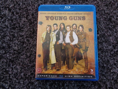 YOUNG GUNS *Emilio Estevez, Kiefer Sutherland, Charlie Sheen, L.D. Phillips*