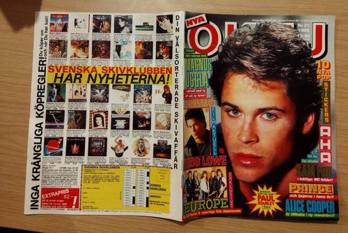 OKEJ 1986 nr 21 Paul Stanley Europe Rob Lowe Michael J Fox