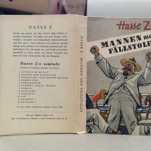 Mannen med fällstoen av Hasse Z., bok, Very good