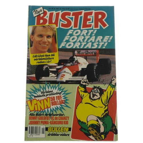 Buster - 1987 - NR 16 - Stefan Lill-Lövis Johansson, Benny Guldfot, Johnny Puma