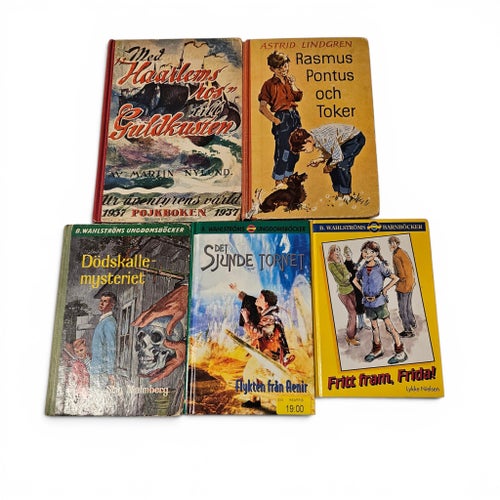 Astrid Lindgren - retro ungdomsböcker 5 st – Wahlströms m.fl.