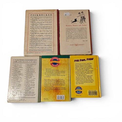 Astrid Lindgren - retro ungdomsböcker 5 st – Wahlströms m.fl.