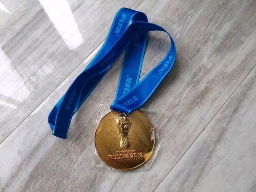 Goldmedaille Fußball FIFA 2018, Replika, D=85mm, S=5mm