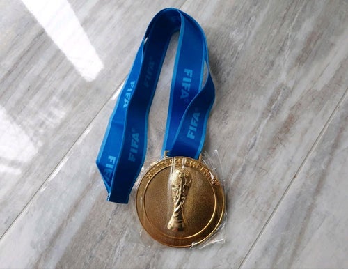 Goldmedaille Fußball FIFA 2018, Replika, D=85mm, S=5mm